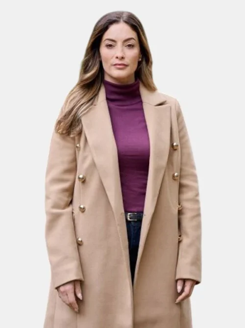 A Dance in the Snow Erica Cerra Trench Coat