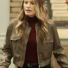 Addison Augustine Quantum Leap Brown Bomber Jacket