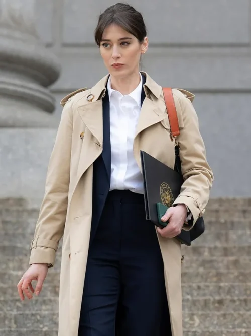 Alexandra Mullen Zero Day Beige Trench Coat