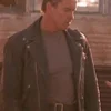 Arnold Schwarzenegger Terminator 2 Black Leather Biker Jacket