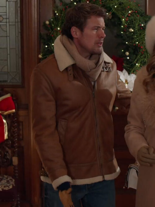 Ethan Crane Believe in Christmas 2024 Brown Jacket