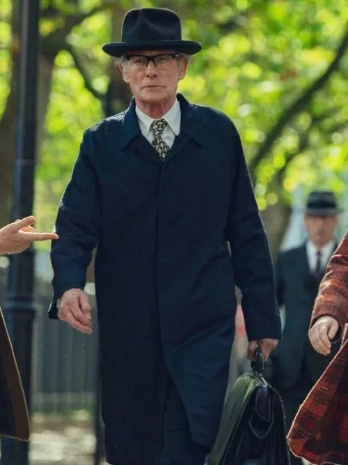 Bill Nighy Joy 2024 Black Coat