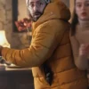 Bill Nordheim There's Something in the Barn Yellow Puffer Jacket