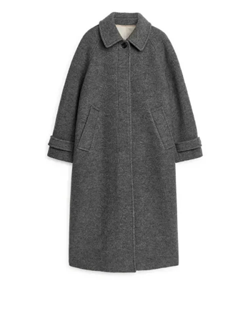 Black Doves 2024 Reed Grey Trench Coat