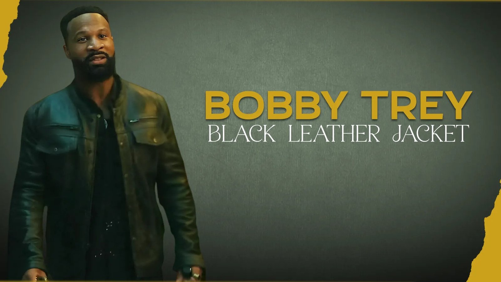 Bobby Trey black leather jacket