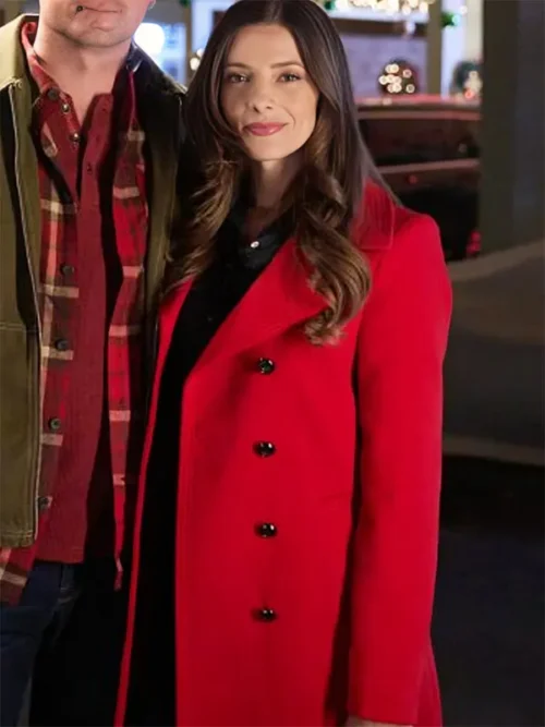 Deck the Walls Ashley Greene Red Trench Coat