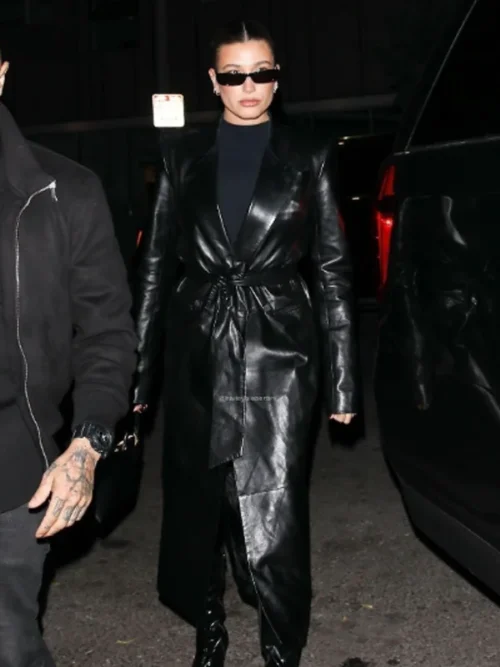 Hailey Bieber Doja Cat's Party Trench Coat