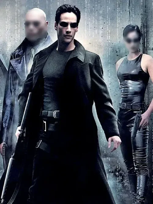 Keanu Reeves The Matrix Movie Black Trench Coat