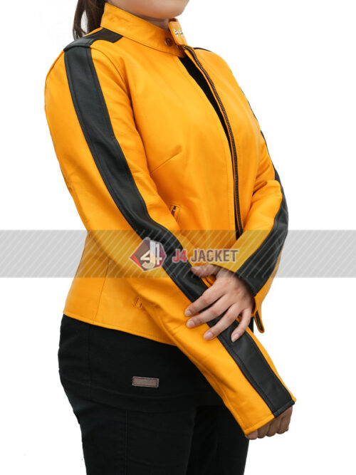 Kim Kardashian Yellow Moto Jacket