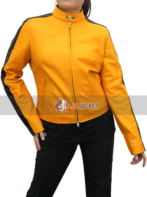 Kim Kardashian Yellow Track Jacket