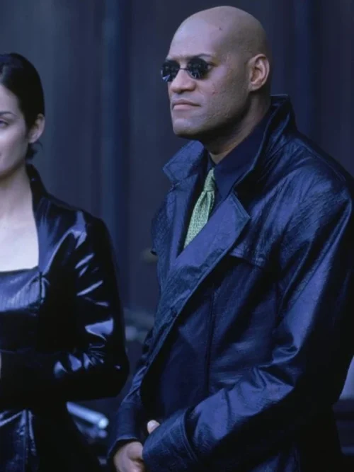 Laurence Fishburne The Matrix Black Coat