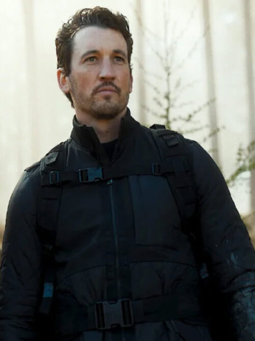 Miles Teller The Gorge 2025 Black Jacket