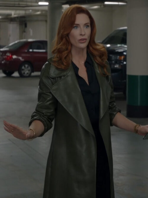 The Rookie Bridget Regan Green Leather Coat