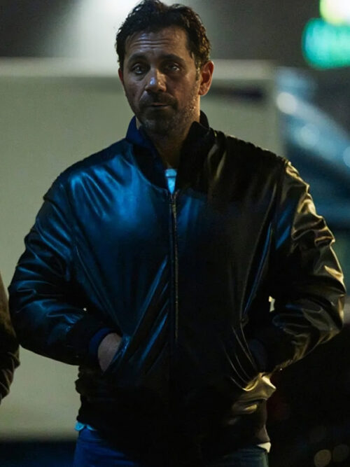 The Helicopter Heist S01 Mahmut Suvakci Black Bomber Leather Jacket