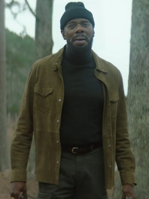 The Madness S01 Colman Domingo Olive Green Suede Leather Jacket