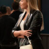 The Sex Lives of College Girls S02 Gracie Dzienny Black Leather Blazer Coat