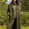 Claudia Winkleman The Traitors UK S02 Green Coat