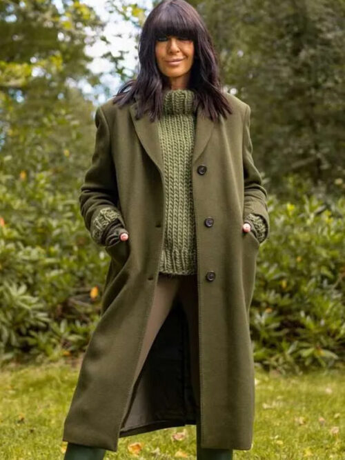 Claudia Winkleman The Traitors UK S02 Green Coat