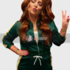 Giada Russo Wizards Beyond Waverly Place S01 Green Track Jacket