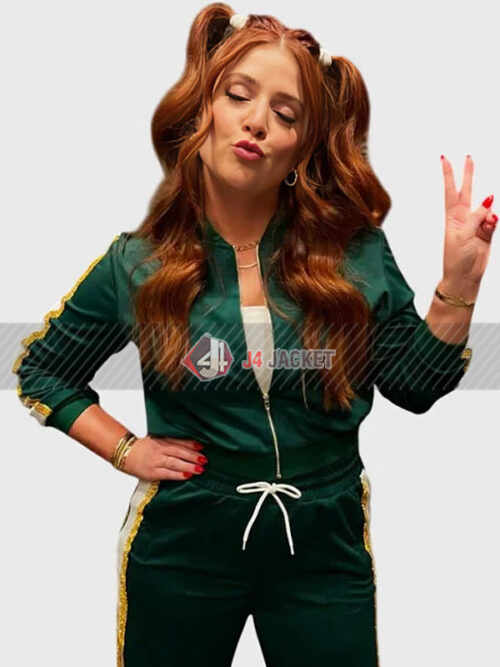 Giada Russo Wizards Beyond Waverly Place S01 Green Track Jacket