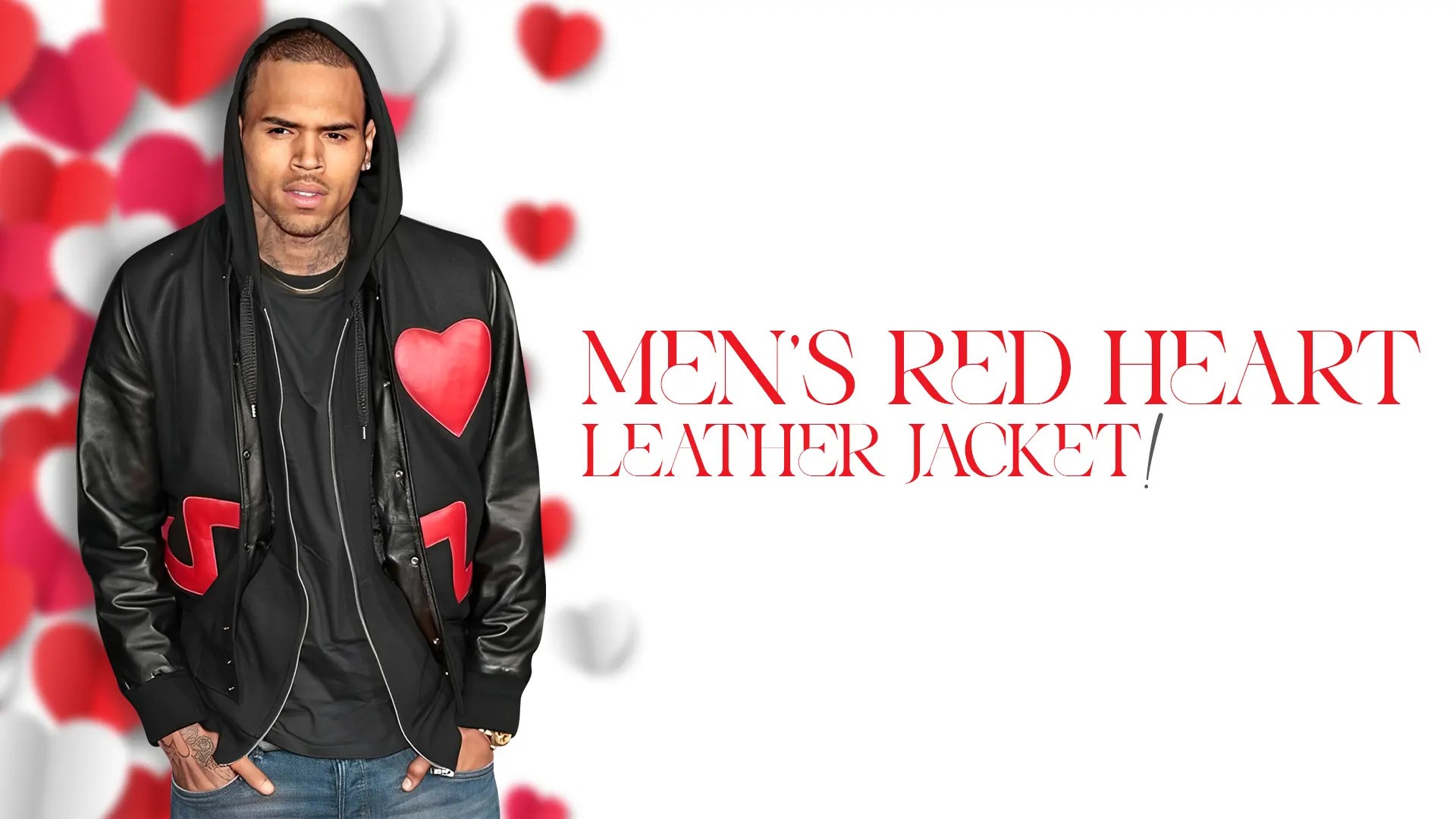 Bold Fashion with Mens Red Heart Leather Jacket