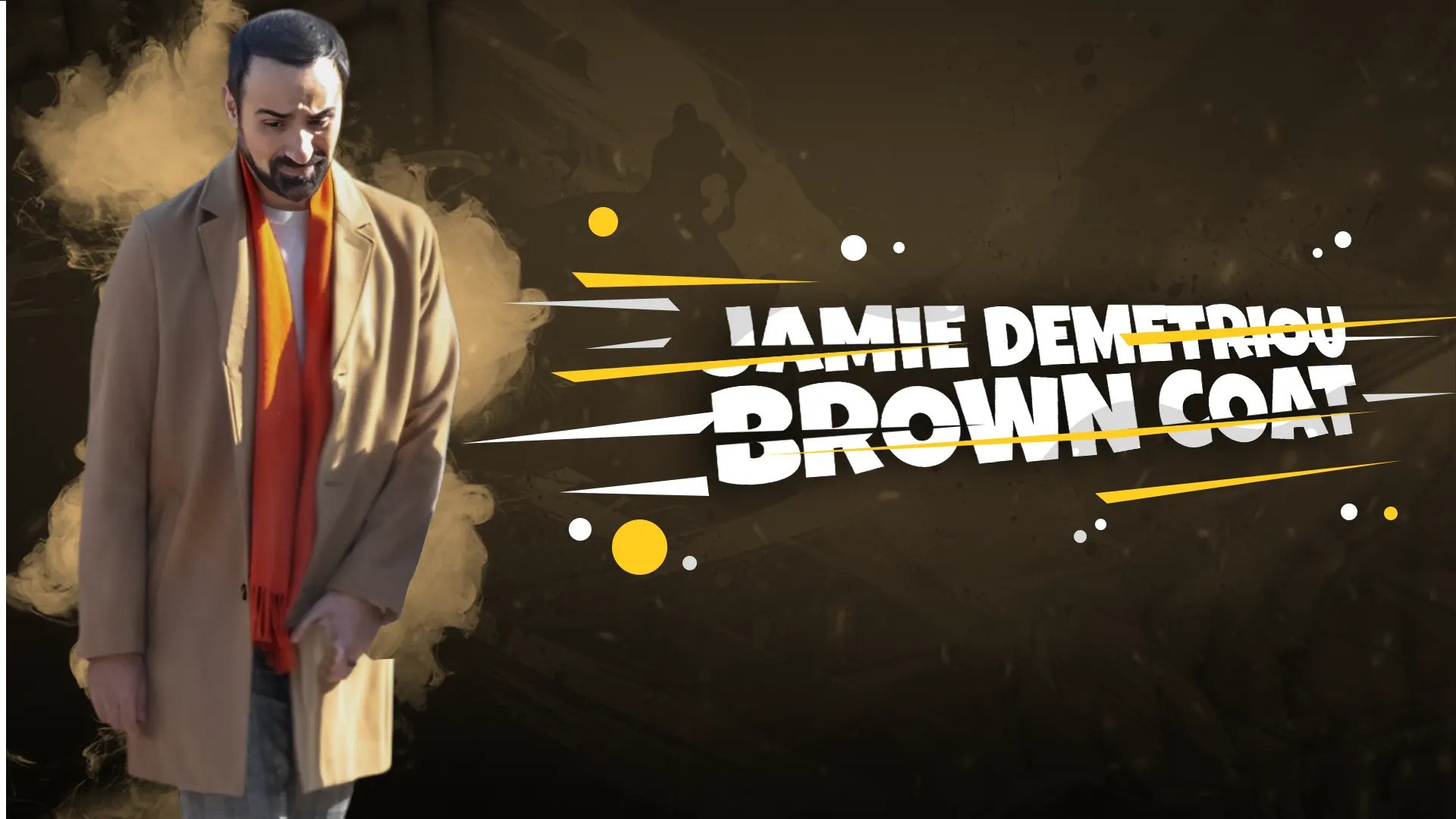 Jamie Demetriou Brown Coat