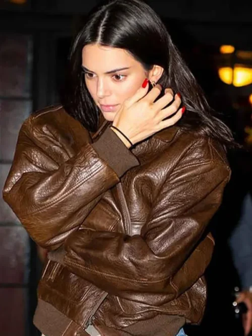 NYC Kendall Jenner Leather Jacket