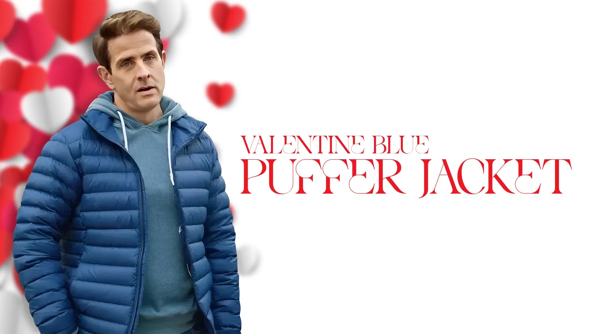 Valentine blue puffer Jacket