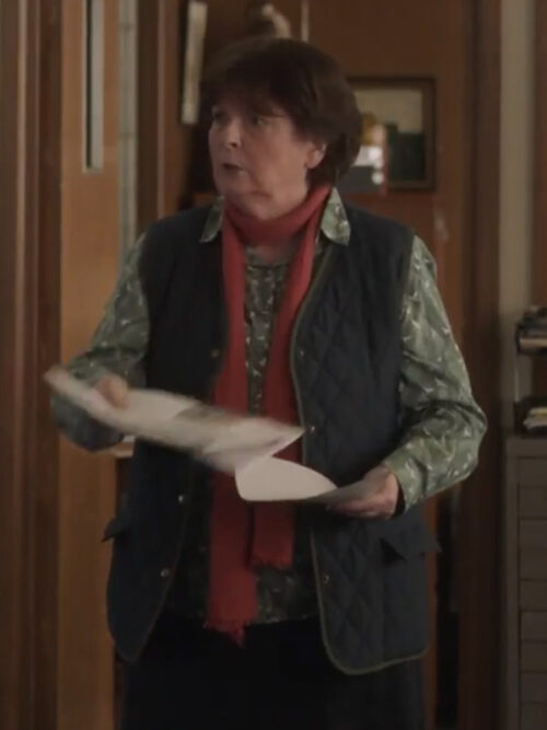 Vera S14 Brenda Blethyn Black Quilted Vest