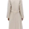 Women Wrap Beige Wool Coat