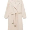 Women Beige Wool Coat