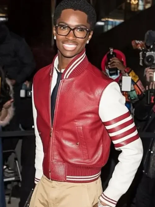 Alton Mason Red Bomber Jacket