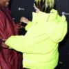 Billie Eilish Neon Green Hooded Puffer Jacket