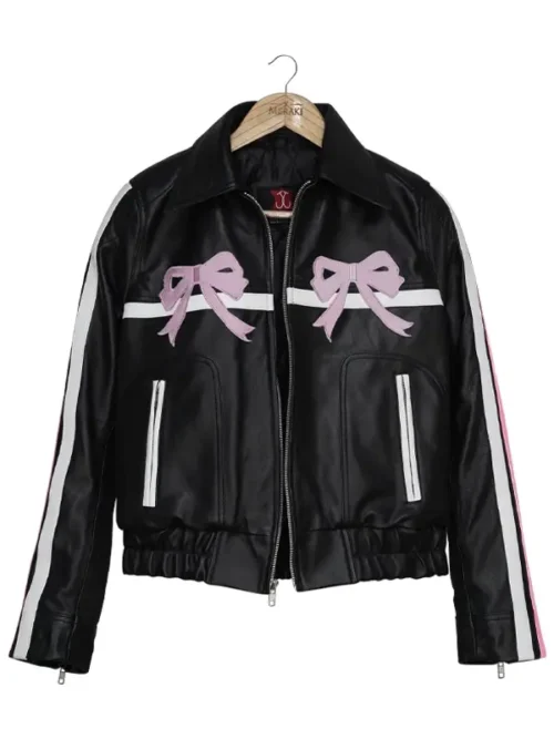 Diddi Bow Leather Jacket