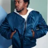 Kendrick Satin Bomber Jacket