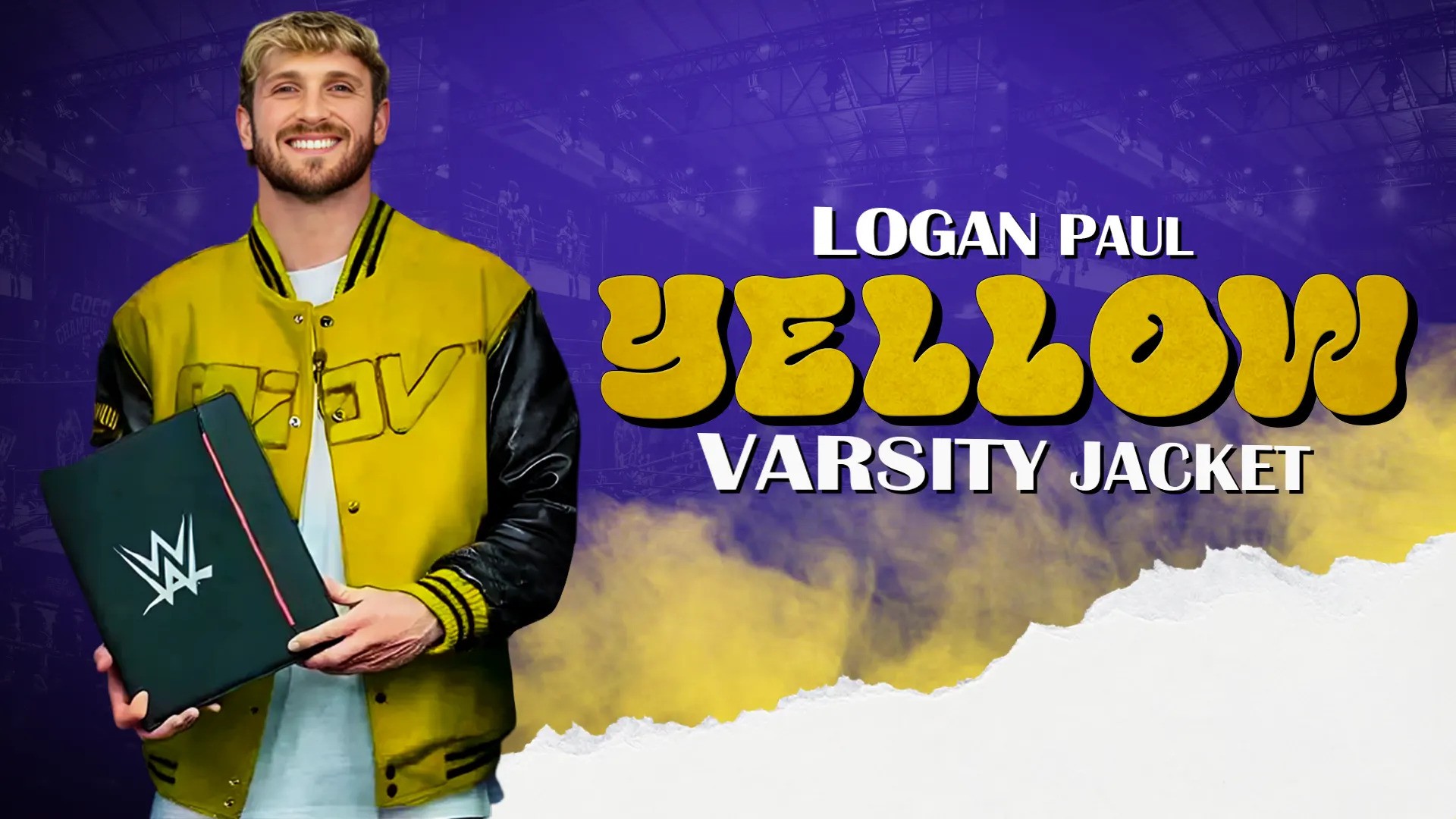 Logan Paul Yellow Varsity Jacket