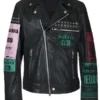 Megan Fox Bloody Valentine Black Leather Biker Jacket