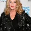 Melody Thomas Scott Los Angeles Event Cropped Leather Jacket