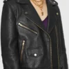 Rebecca Real Housewives New York City Black Biker Jacket