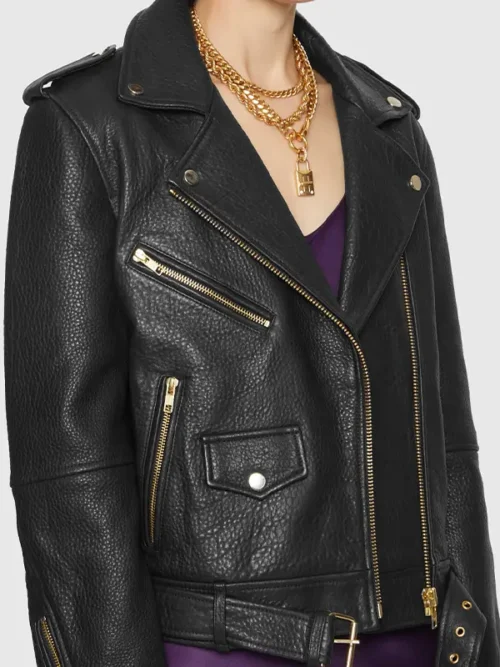 Rebecca Real Housewives New York City Black Biker Jacket