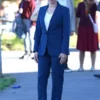 Jurassic World Rebirth 2025 Scarlett Johansson Blue Suit