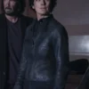 Trinity The Matrix Costume Black Jacket