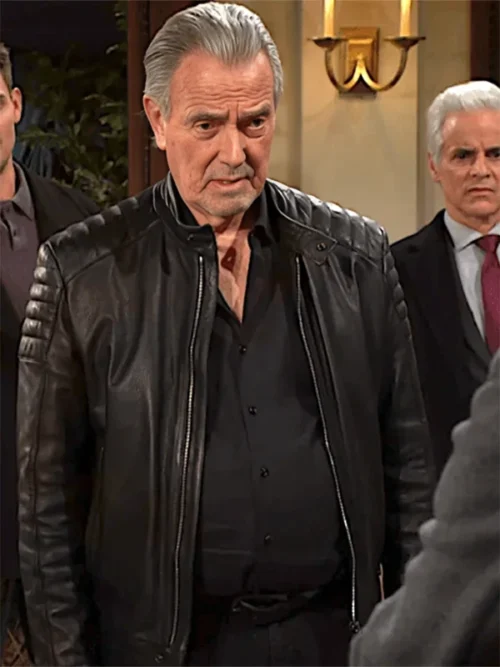 Young and the Restless Eric Braeden Quilted Leather Jacket