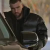 NYC Travis Kelce Black Puffer Jacket