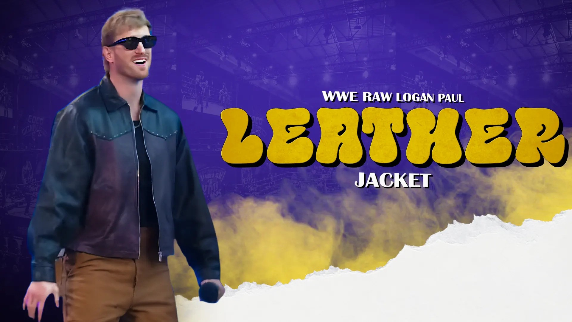 WWE Raw Logan Paul Leather Jacket