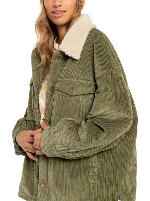 Oversized Corduroy Sherpa Jacket